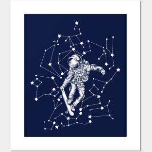 Astronaut and Constellations Posters and Art